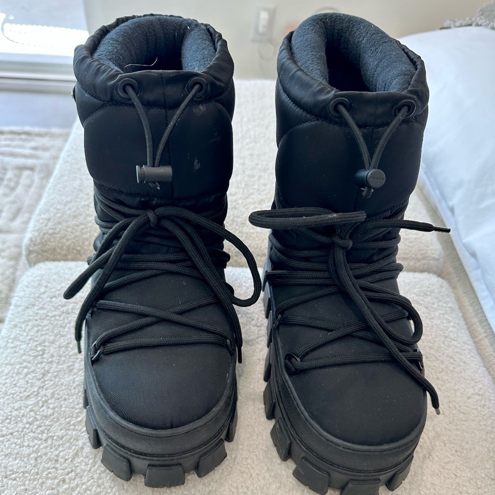Prada Re-Nylon Gabardine Après-Ski Boots